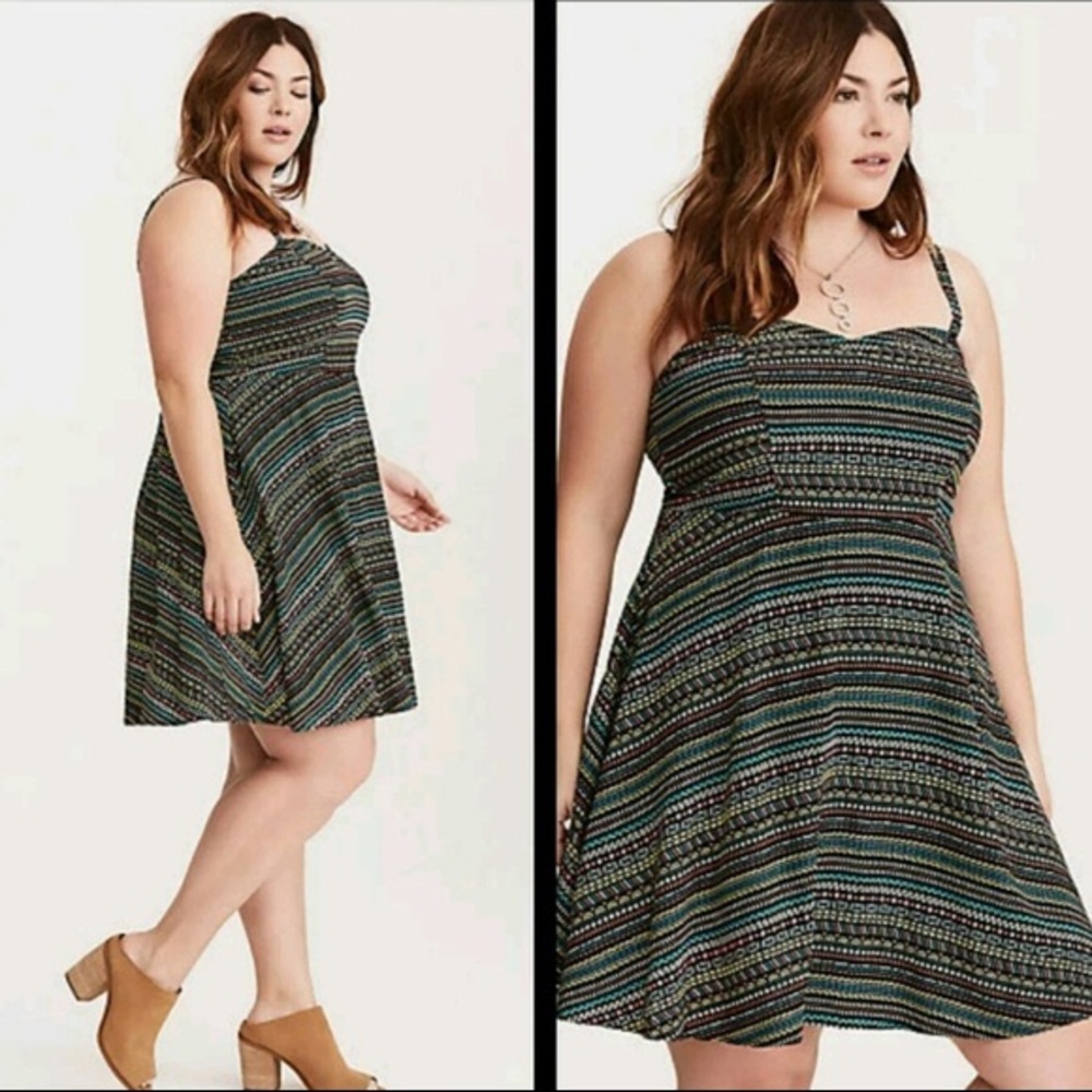 Fun Geo Print Torrid Sundress!